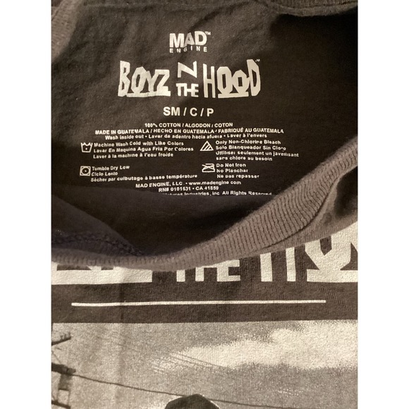 Pre-owned Great Condition Boyz N The Hood Short Sleeve Tee Shirt Charcoal Size S - Picture 4 of 4